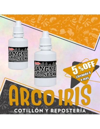 Sangre Negra 20 Ml Xu +6-5% Artificial Promo Por Cantidad Halloween Pintafan