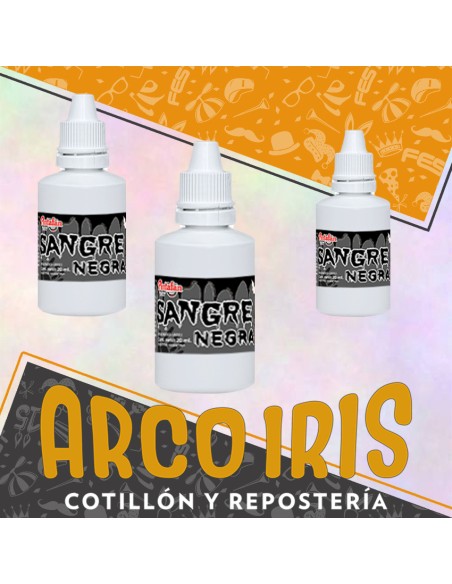 Sangre Negra 20 Ml Pote X 50 U. Artificial -halloween Pintafan