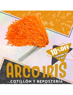 Porras Plasticas Naranja X 10u +10-10% - Paquete Por Color