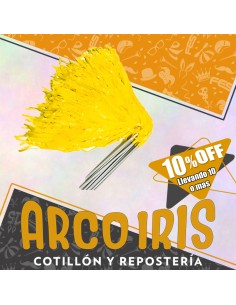 Porras Plasticas Amarilla X 10u +10-10% - Paquete Por Color