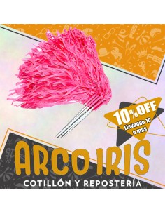 Porras Plasticas Rosa X 10u +10-10% - Paquete Por Color