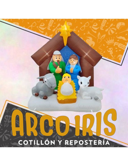 Inflable Pesebre  1.60 Mt Altura - Party Store-navidad-