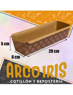 Molde Budin Ingles Descartable 6 X 20 Cm X 10 - 5 Cm Alto- 300 Gr-navidad-