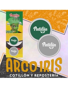 Maquillaje Pasta 2g X 2 Plata-verde- Frankie Artistico Halloween Pintafan