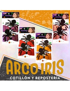Set Hebillas Halloween X 2 -aranas-varios Colores- Pintafan