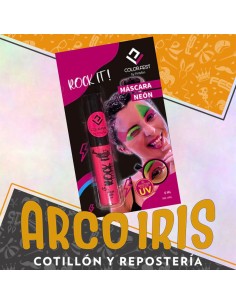 Mascara Pestanas Rosa Fluo Xu - Color Fest Rock It