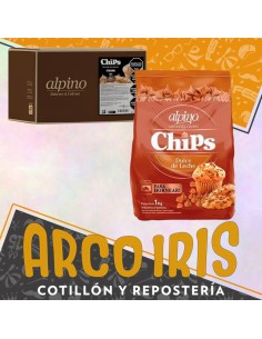 Chocolate Chips Gotitas Dulce De Leche Caja 6 X Kg - Alpino Pascua Lodiser