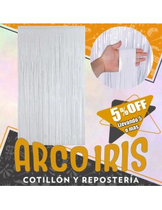 Cortina Plastica Blanca China Xu +5-5%  1 X 2 Mt  Promo Por Cantidad China Party Store