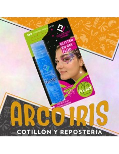 Glitter En Gel Azul 20 Gr - Pocket Blister Color Halloween