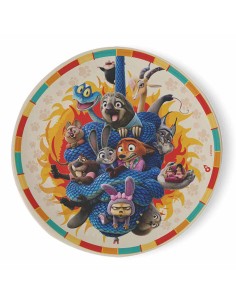 Zootopia Plato Carton X 8 U- Animalitos-