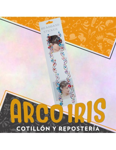 Strass Para Pelo  Xu - Blister Glitter Headband Sticker-cabeza-cara-