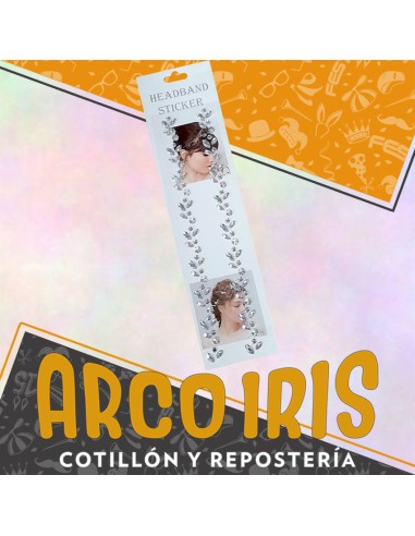 Strass Para Pelo  Xu - Blister Glitter Headband Sticker-cabeza-cara-