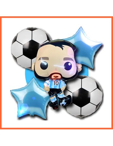 Mylar Set Personaje Surtido Metal Xu - 5/7 Piezas Skye/messi/ Carpincho/paw Patrol/peppa Pig/cars/frozeen/avengers/capitan Am