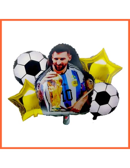 Mylar Set Personaje Surtido Metal Xu - 5/7 Piezas Skye/messi/ Carpincho/paw Patrol/peppa Pig/cars/frozeen/avengers/capitan Am