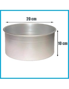 Molde Aluminio Pan Dulce De X 2.5 Kg - Navidad - Cooper-20x 10 Cm