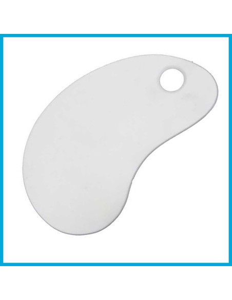 Rasqueta Curva Plastica  16 Cm Redondeada Xu  -con Orificio- Cooper