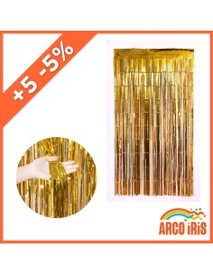 Cortina Metal Dorada China Xu +5-5% - Varios Colores 1 X 2 Mt Promo Por Cantidad Cat2 Foil Fringe China Party Store