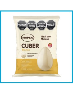 Chocolate Blanco 500 Gr Sin Tacc Mapsacuber Pascua Moldeo Mapsa
