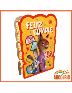 Zootopia Pinata De Carton  - Animalitos-