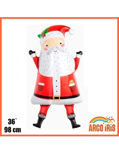 Mylar 36 Papa Noel 98 Cm Navidad Globo Metalizado Papel