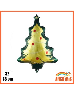 Mylar 32 Pinito 78 Cm Navidad Globo Metalizado Papel