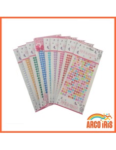 Strass Redondos Color  - Blister-10 X 23 Cm-say It In Carystals-