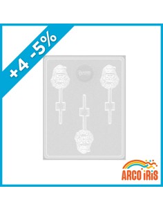 Placas Chupetin Papa Noelxu - +4-5% Navidad Promo Por Cantidad Parpen