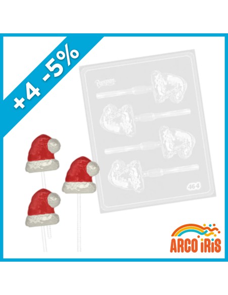 Placas Chupetin Gorro Papa Noelxu - +4-5% Navidad Promo Por Cantidad Parpen