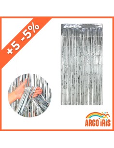 Cortina Metal Plata China Xu +5-5% - Varios Colores 1 X 2 Mt Promo Por Cantidad Cat2 Foil Fringe China Party Store