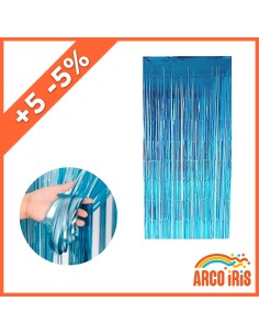 Cortina Metal Celeste China Xu +5-5% - Varios Colores 1 X 2 Mt Promo Por Cantidad Cat2 Foil Fringe China Party Store