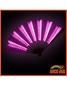 Luminoso Abanico 33 Cm Rosa - Party Store