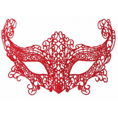 Veneciano Mascara Encaje Rojo X 10 - Varios Modelos Antifaz Corona-zorro-gatita-mariposa Party Store 2