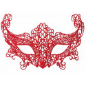 Veneciano Mascara Encaje Rojo X 10 - Varios Modelos Antifaz Corona-zorro-gatita-mariposa Party Store