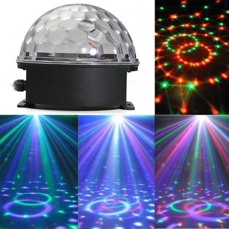 Luz Media Bola 17 Cm Xu - Audioritmica Sin Garantia Bluetooth Mp3 Magic Ball Light Grande