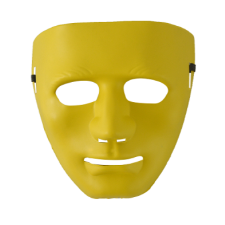 Mascara Rigida Hombre Xu - Violeta-roja-amarilla-celeste-azul-naranja-rosa-verde-negro-blanca Party Store