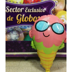Mylar 26 Helado/sandia/anana Xu - 66 Cm Con Lentes Metal Globo Metalizado Papel