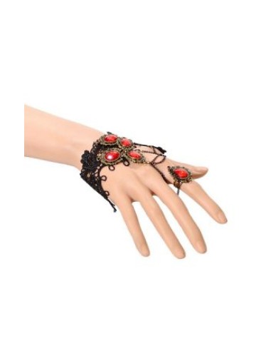 Brazalete Gotico Y Anillo Xu - Halloween Party Store