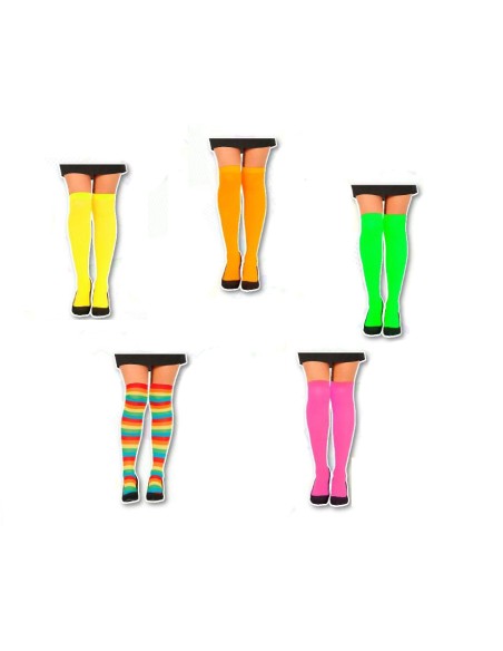 Medias Bucaneras +3-10% - Neon/fluo/color/blanca/negra San Patricio Party Store